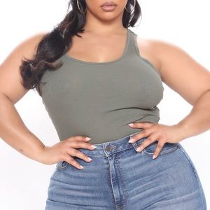 Fashion Nova 3X Olive Green